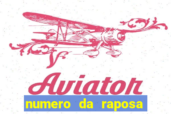 numero da raposa jogo do bicho